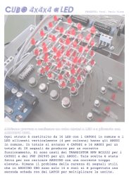 Abbiamo provato a realizzare un cubo 4x4x4 a LED e a pilotarlo con