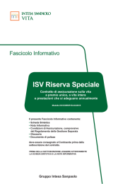 ISV Riserva Speciale - Intesa Sanpaolo Vita