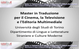 Master in Traduzione per il Cinema, la Televisione e l`Editoria