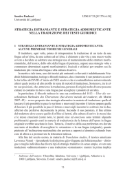 strategia estraniante e strategia addomesticante nella traduzione