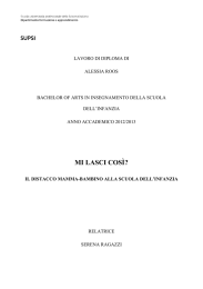 Mi lasci così? : Il distacco mamma-bambino alla Scuola dell`infanzia