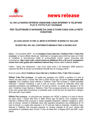 Vodafone Casa Internet E Telefono Flat E Tutto Flat