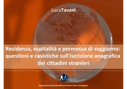 Residenza, ospitalità e permesso di soggiorno: questioni e