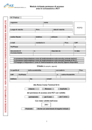 Modulo Richiesta Permesso - Roma Cruise Terminal srl