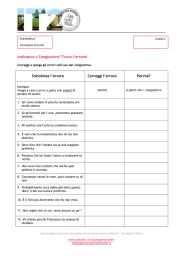 Indicativo o Congiuntivo? Trova l`errore!