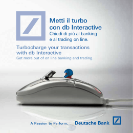 Metti il turbo con db Interactive