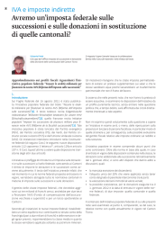Avremo un`imposta federale sulle successioni e sulle donazioni in