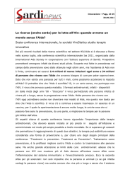 La ricerca (anche sarda) per la lotta all`Hiv: quando avremo un