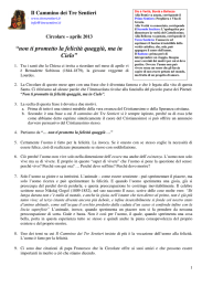 “non ti prometto la felicità quaggiù, ma in Cielo”
