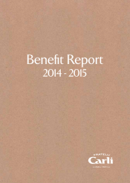 Benefit Report - Fratelli Carli