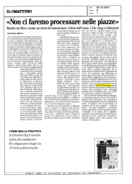 «Non ci faremo processare nelle piazze»