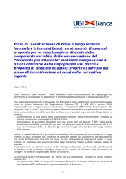 Piani di incentivazione di breve e lungo termine