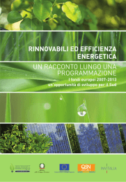 Rinnovabili ed efficienza energetica, un racconto lungo una