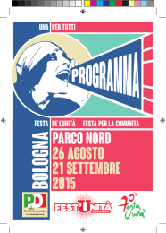 programma completo della Festa Pd di Bologna in formato