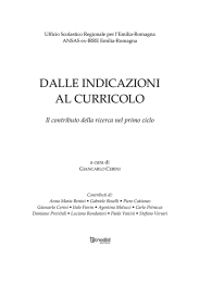 DALLE INDICAZIONI AL CURRICOLO