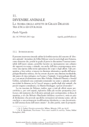 Divenire-animale. La teoria degli affetti di Gilles