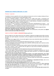 GARANZIA SULLA VENDITA di BENI NUOVI ED USATI Premessa