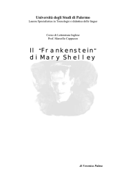 Il “Frankenstein” di Mary Shelley