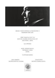 Invito Inaugurazione della Settimana di Henry James