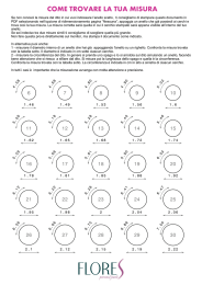 COME TROVARE LA TUA MISURA