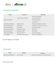 Dove trovare le Lounge Alitalia? Sale nel mondo