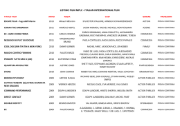 LISTINO FILM MPLC - ITALIAN INTERNATIONAL FILM