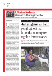 «In Lunigianami batto per gli agnelli ma la politica non capisce