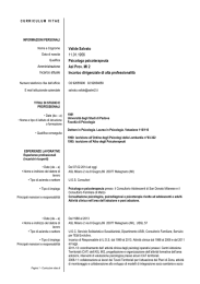 Valide Salvato 11.01.1956 Psicologa psicoterapeuta Asl Prov. MI 2