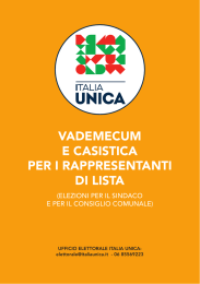 Vademecum Rappresentanti di lista