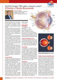 “AR: capire, conoscere, curare” L`Occhio e l`Artrite Reumatoide