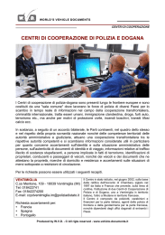 CENTRI DI COOPERAZIONE DI POLIZIA E DOGANA