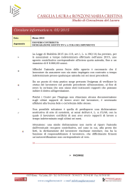 Allegato Esonero contributivo 2015