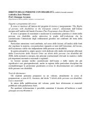 Diritti delle persone con disabilit&agrave;