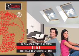 un comodo accesso al tetto finestra con apertura laterale