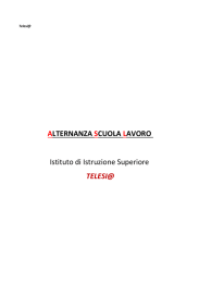 Documento Alternanza Scuola-Lavoro 2015-16