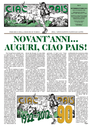 NOVANT`ANNI… AUGURI, CIAO PAIS!