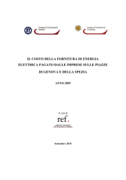 IL COSTO DELLA FORNITURA DI ENERGIA ELETTRICA PAGATO