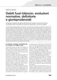 Debiti fuori bilancio: evoluzioni normative, definitorie e