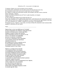 Ti ringrazio, Signore, per averti incontrato nel mio