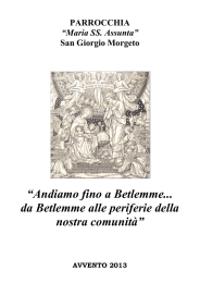 “Andiamo fino a Betlemme... da Betlemme alle periferie della nostra