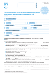 Comunicazione degli eventi che hanno effetto sul pagamento