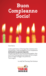 Buon Compleanno Socio! - Touring Club Italiano