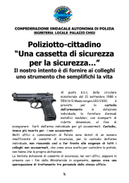 Poliziotto-cittadino &ldquo;Una cassetta di sicurezza per la sicurezza&hellip;&rdquo;
