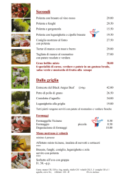 Secondi piatti - Antico Grotto Ticino
