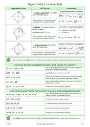 Angoli: misura e conversioni