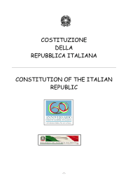 costituzione italiana versione inglese