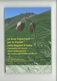 Le Aree Importanti per le Piante nelle Regioni d`Italia: il presente e il