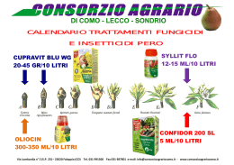 calendario trattamenti fungicidi e insetticidi pero