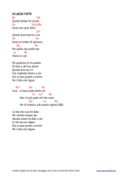 IO LASCIO TUTTO Re - Risorse Cristiane