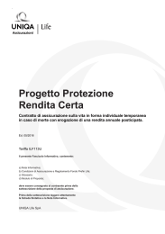 Progetto Protezione Rendita Certa